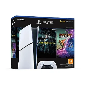 Console Playstation 5 Slim, Digital, 1TB SSD, 2 Jogos, 1 Controle Dualsense, Bivolt - 1000038914