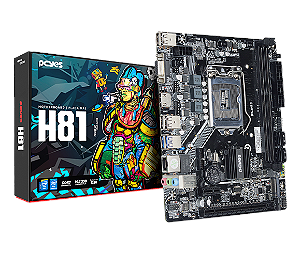 Placa-Mãe Pcyes H81, LGA1150, 2xDDR3, M.2, M-ATX (PCYH81-4G16)