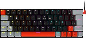Teclado Mecânico 60% Pcyes Kuromori, Switch Blue, Rainbow (PTKM60BL)