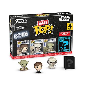 Bitty Pop! Star Wars - O Imperio Contra-Ataca - Han Solo / Wampa / Dagobah Yoda