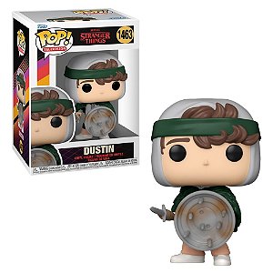Funko Pop! Stranger Things - Hunter Dustin com Escudo #1463