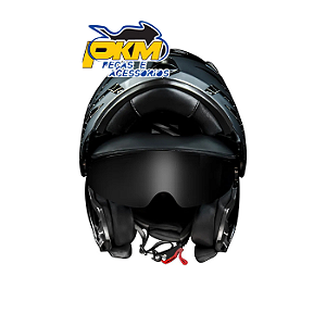 Capacete Norisk Route Ff345 Charge Black/Titanium/Blue