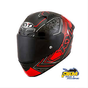 Capacete Para Motociclista Kyt Nx Race Carbon Prisma