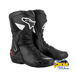 Bota Alpinestars Stella Smx 6 V3 Preto/Branco/Diva Pink