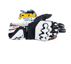 Luva Alpinestars Gp Pro R4 Preto E Branco
