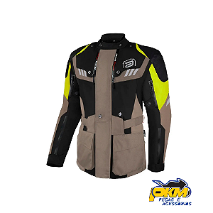 Jaqueta Para Motociclista Asw Tsunami Musgo Laranja