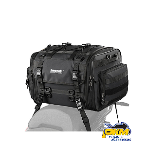 Bolsa Rhinowalk Traseira Expansivel Banco E Bagageiro Para Motociclista Mt4060bk
