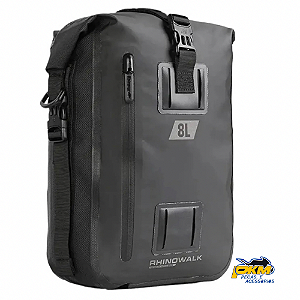 Mochila E Bolsa Rhinowalk Impermeável Para Motociclista Mt2208bk 8 Litros