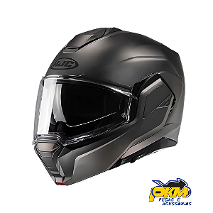 Capacete Para Motociclista Hjc I100 180 Solido Titanium