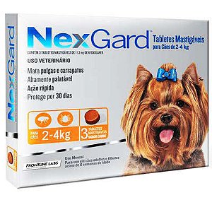 Nexgard 2- 4 Kg Caixa Com 3 Comprimidos