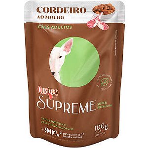 Quatree Supreme Sache Cao Adulto Cordeiro 85grs