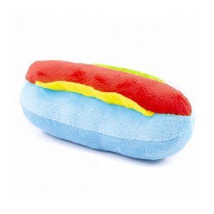 Brinquedo de Pelúcia para Cães Hot dog Mix Color The Pets Brasil The Pets