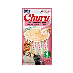 Churu Atum E Salmão Com 4 Tubes 56grs
