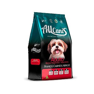 Racao Allcanis Cao Racas Pequenas Frango Carne 3kg