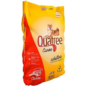 Ração Quatree Carne Cão Adulto Todas as Raças 15kg