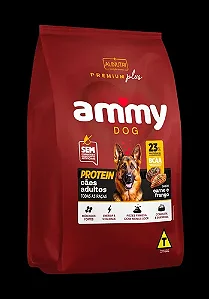 Racao Ammy Dog Premium Plus Protein Bcaa 15kg
