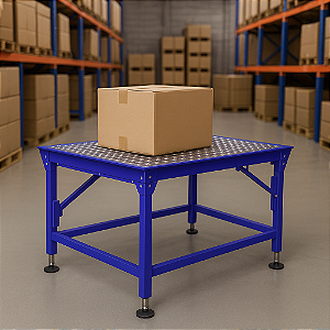 Mesa de esferas transferidoras 2.000 x 2.000 x 1.000 mm