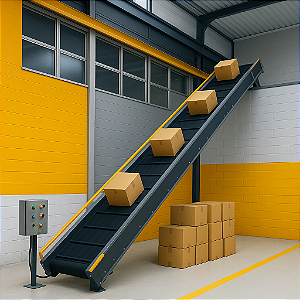 Esteira Elevadora Industrial