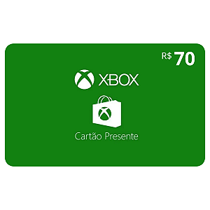 Gift Card Xbox 70 Reais
