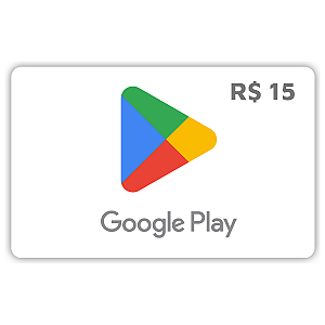Gift Card Google Play 15 Reais