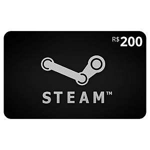 Gift Card Steam 200 Reais