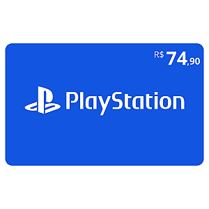 Gift Card PlayStation 74,90 Reais