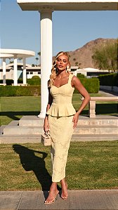 Conjunto Midi Amarelo Flor Essence