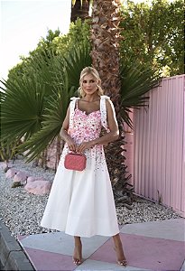 Vestido Midi Estampado Floral Delight
