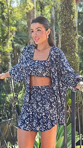 Conjunto 3 peças kimono