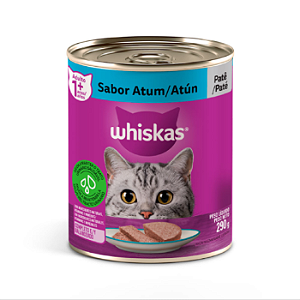 RaÇÃo Úmida Whiskas Lata Para Gatos Adultos Sabor Atum - 290g