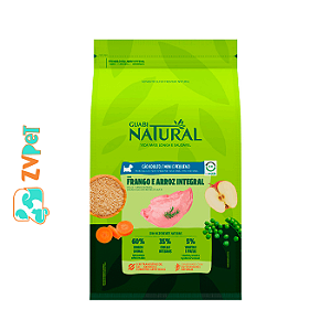 Guabi Natural Alim Seco Cães Adulto Mini Peq Frango e Arroz inte 1kg