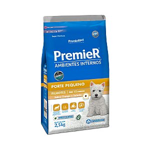 Premier Amb Inter Alim Seco Caes Filhotes Porte Peq Frango E Salmao 2,5kg
