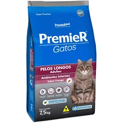 Racao Premier Ambien Inter Gatos Filhot Pelos Long Sb Salmao 1,5kg