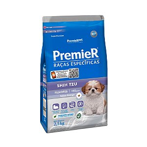 Premier Racas Esp Shih Tzu Alim Seco Caes Filhotes Frango 2,5kg