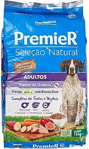 Racao Premier Selecao Nat Caes Adul Port Peq Sb Frango 10kg