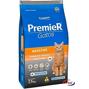 Racao Premier Selecao Nat Gatos Adul Cast Sb Frang 7kg