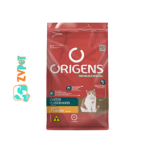 Origens Alim Seco Gatos Castrado Frango 1kg