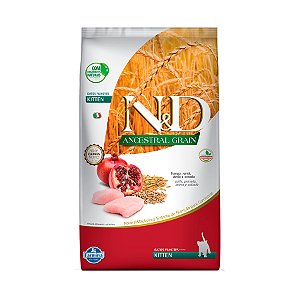 RaÇÃo Farmina Ned Low Grain Para Gatos Filhotes Kitten Sabor Frango E RomÃ 1,5kg