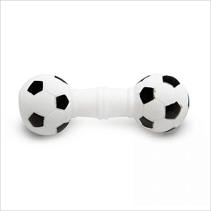 Brinq Vinil Halteres Bolinha Futebol