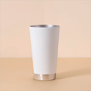 Copo Térmico em Inox Beercup c/ Abridor de G. Pacco 473ml - Branca