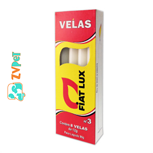 Vela Nº 03 C/12g C/8 Und Emb.cartao - Fiat Lux