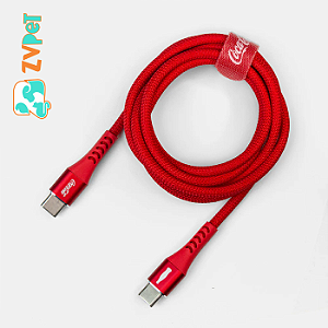 Cabo Usb-c Para Usb-c Vermelho | Elite Cable Coca-cola 1.2m Iwill
