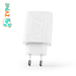 Carregador Gan Usb-c 30w Branco | Gan Charger Coca-cola Iwill