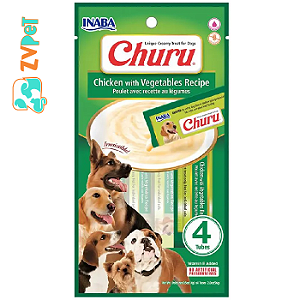 Pure Churu Dog Sabor Frango E Vegetais Para Caes 56g