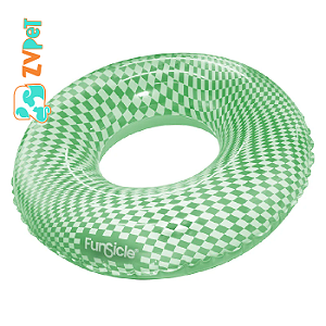 Funtube Boia Quadriculado Verde Inflavel Funsicle Marc - Maccabi