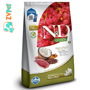 Racao Quinoa Ned Para Caes Skin E Coat Sabor Pato 0,8kg