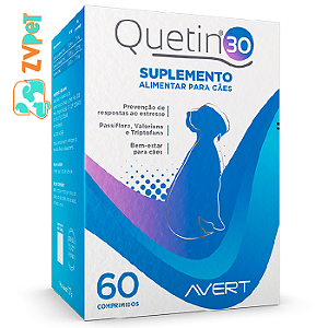 Suplemento Alimentar Avert Quetin 30 Para Caes 60 Comprimidos