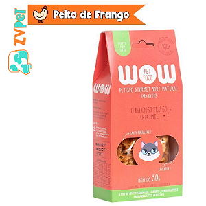 Petisco Gourmet Natural O Delicioso Frango Crocante Para Gatos 50g