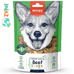 Petisco Freeze Dried FÍgado Bovino 40g Para Caes - Wanpy