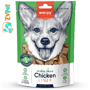 Petisco Freeze Dried FÍgado De Frango 40g Para Caes- Wanpy
